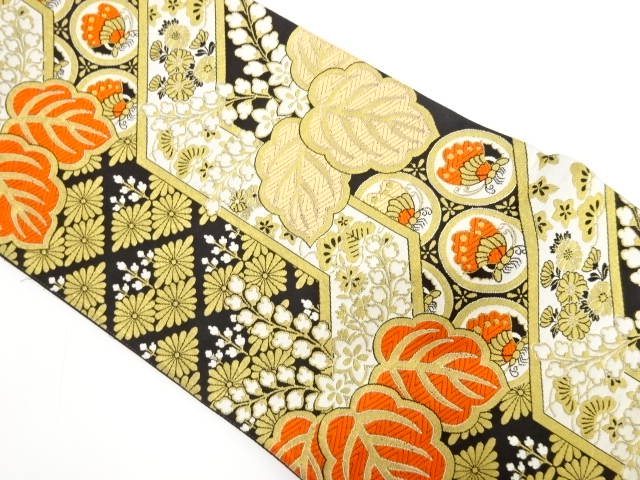 大島紬道中着 蜀江錦模様 道行・コート・道中着 - 銀座きもの青木